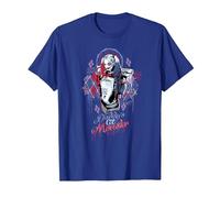 Suicide Squad Harley Quinn Bad Girl T-Shirt, Homme, Bleu Royal, M