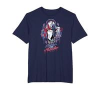 Suicide Squad Harley Quinn Bad Girl T-Shirt, Homme Grandes Tailles, Bleu Marine, 5X Tall