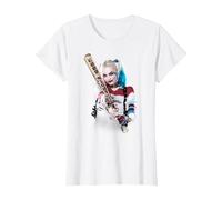Suicide Squad Harley Quinn Bat at You T-Shirt, Femme, Blanc, 3XL