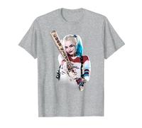 Suicide Squad Harley Quinn Bat at You T-Shirt, Homme, Gris Chiné, XL