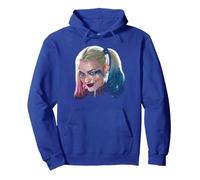 Suicide Squad Harley Quinn Head Sweat à Capuche, Unisexe pour Adultes, Bleu Royal, XXL