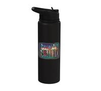 Suicide Squad Neon Logo Stainless Steel Insulated Water Bottle