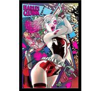 Suicide Squad - Poster - Harley Quinn Neon + cadre amovible, Shinsuke® Maxi MDF noir, vitre acrylique