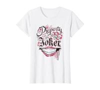 Suicide Squad Property of Joker T-Shirt, Femme, Blanc, M
