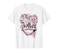 Suicide Squad Property of Joker T-Shirt, Homme, Blanc, S