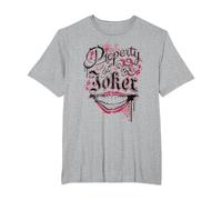 Suicide Squad Property of Joker T-Shirt, Homme Grandes Tailles, Gris Chiné, 3X Tall