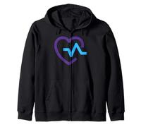 Suicide Survivor You are Not Alone Prévention Heart Beat Luv Sweat à Capuche