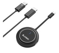 SUIDEK Émetteur et récepteur HDMI sans Fil 1080P, Extension USB-C vers HDMI, Adaptateur d’Affichage sans Fil pour Diffuser vidéo/Son Depuis Un Ordinateur Portable/PC/téléphone vers Un TV/Projection