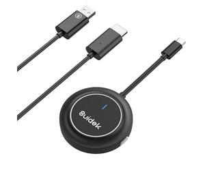SUIDEK Transmetteur HDMI sans Fil - Extension USB-C vers HDMI, Adaptateur d’Affichage sans Fil pour Diffuser vidéo/Son Depuis Un Ordinateur Portable/PC/téléphone vers Un TV/Projection