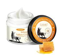 Suif de bœuf fouetté et baume au miel, suif de bœuf pour la peau, hydratant au suif fouetté pour le visage et le corps, suif hydratant naturel et baume au miel pour les soins de la peau du visage pour