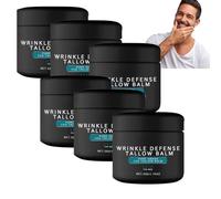 Suif de bœuf pour la peau, baume de suif pour hommes, hydratant naturel nourri à l’herbe, crème nourrissante visage mains corps, baume réparateur anti-sécheresse, soins quotidiens hommes (6pcs)