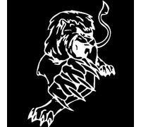 SUIFENG Autocollant de Voiture 11.3 X 16.4 Cm Animaux Lion Prédateur Griffes Bardian Vinyle Autocollant Voiture Autocollants Voiture-Style