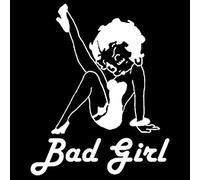 SUIFENG Autocollant de Voiture 12.5 Cm X 15.5 Cm Mauvaise Fille Sexy Betty Boop Style Voiture Autocollants Et Décalcomanies Moto Voiture Style Accessoires Noir Ou Ruban