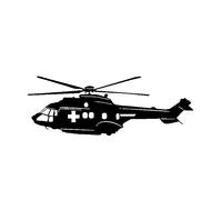 SUIFENG Autocollant de Voiture 16.7 Cm X 5.8 Cm Inhabituel Premiers Secours Hélicoptère Voiture Autocollant Vinyle Nouveau Venu Délicat Et Simple Décalcomanie Graphique