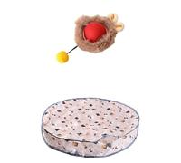 SuiHeill Jouets interactifs for Chats, Balle à roulement Rapide dans Une Pochette, Jouet for Chaton à Cache-Cache, Jouet interactif activé par Le Mouvement for Chat d'intérieur(Red Ball Cover)