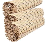 Suinga 3 x Canisse naturelle pour jardin, 1,5 x 5 m, idéale pour la dissimulation, la délimitation ou l'ombrage. Dissimulation à 95%