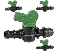 Suinga 4 x Robinet d'irrigation goutte à goutte prise 16mm à 16mm. Vanne de dérivation Utilisée pour connecter directement le tube de 16 mm au tuyau d'irrigation principal. Pack 4 unités.