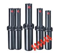 Suinga 5 x Arroseur d'irrigation à Turbine KRain RPS75 3/4'', portée 6,7 à 15,5 m, Noir