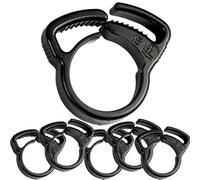 Suinga 50 x Collier d'irrigation goutte à goutte 16 mm, noir. Utile pour tuyau de 16 mm, fixation du tuyau pour l'irrigation goutte à goutte et le jardinage, noir