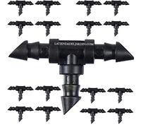 Suinga 50 x TE MICROTUBE 4.5 mm. Liaison microtube de connexion 4,5 x 6,5 mm. Accessoire utilisé en irrigation goutte à goutte, noire