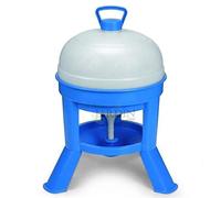 Suinga Abreuvoir pour Poules et Coqs 20 litres Plastique avec Pieds | 46x62,5 cm | Abreuvoir pour 10-12 Volatiles de Poulailler | Plastique Résistant | Bleu