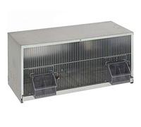 Suinga Cage à Pigeons en tôle galvanisée 2 départements, 97,5x44,5x44 cm