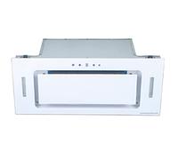 Suinga Cloche Cassette verre 1 moteur de 230 W. Classe énergétique A. Panneau de contrôle tactile et numérique Finition en verre trempé blanc.