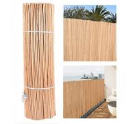 Suinga Clôture en Osier Pelé 1 x 5 mètres | Canisse de Jardin Naturelle | Brise-Vue en Osier 85% d'Occultation | Clôture Décorative