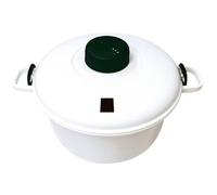 Suinga Cocotte Minute Micro-Ondes 2,8 L - Cuisine Saine et Rapide avec Soupape de Vapeur, Fermetures Hermétiques, Tasse Doseuse et Spatule Incluses - Autocuiseur Micro-ondes