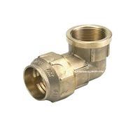 Suinga Coudière Femelle en Laiton pour Tuyau PE 25mm x 3/4'' | Connexion Rapide pour Installation d'Eau | Accessoire de Haute Qualité, doré