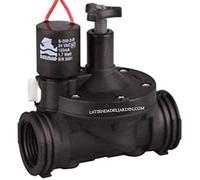 Suinga ÉLECTROVANNE 1" 24V Bermad avec régulateur de débit série 200, à usage résidentiel et agricole. Fonctionne avec des programmateurs d'arrosage électriques.