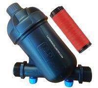 Suinga FILTRE à ANNEAUX 3/4". Capacité de filtration de 120 Mesh. Utilisé dans les installations d'irrigation et IRRIGATION GOUTTE À GOUTTE. Filetage mâle 3/4" pour s'adapter à un TUYAU de 25 mm.