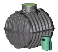 Suinga Fosse septique avec filtre 2700 litres, 5 à 9 habitants, certifié CE, réservoir Carat, dôme Micro et filtre Anaerobix 60 L, noir, GA96010