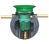 Suinga Fosse septique avec filtre 600 litres, 1 à 2 habitants, réservoir Saphir, couvercle mini et filtre Anaerobix 30 litres, noir, GA95600