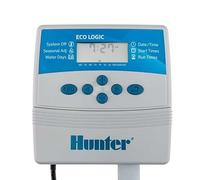 Suinga Hunter ELC 6 - Programmateur d'arrosage automatique Eco Logic 6 stations, pour l'intérieur, 230 V CA, blanc