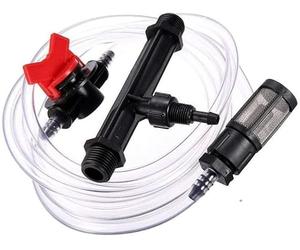 Suinga Injecteur d'engrais Venturi 63Ø 2". Débit maximum d'engrais 65 à 1200 l/h. Filetage mâle 2". Injecteur d'engrais professionnel avec oseuse, noir