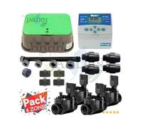 Suinga - Kit Arrosage Automatique 4 zones pour arrosage pour controlateur électrique. Controlateur Hunter ELC401 + Electrovannes