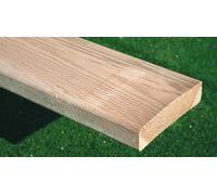 Suinga Lame de terrasse en Bois traité 300x12,5 cm, Planche Lisse en mélèze Planche à Bords Bois de Construction