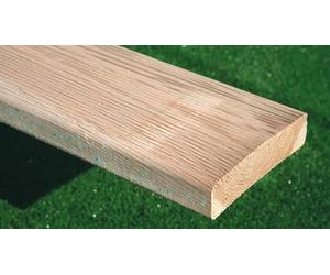 Suinga Lame de terrasse en Bois traité 300x12,5 cm, Planche Lisse en mélèze Planche à Bords Bois de Construction