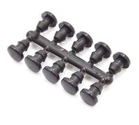 Suinga Lot de 10 bouchons de 4 mm pour microtubes et fermeture de goutteurs - Solution pratique pour systèmes d'irrigation, noir