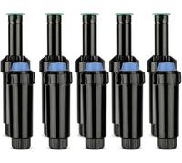 Suinga Lot de 5 diffuseurs émergents NP de 5 cm avec buse KVF-8 K-Rain | Portée 2,4 m | Réglable de 0 à 360° | Arrosage précis et faible consommation d'eau | petits jardins, arbustes, gazon