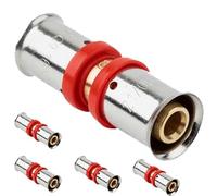 Suinga Lot de 5 manchons pour tube multicouche 25 mm, lien pour utilisation avec machine à presser, gris