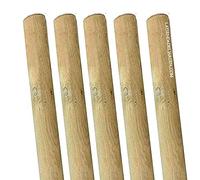 Suinga Lot de 5 Tuteur en Bois 150 cm, diamètre 8 cm, poteaux en Bois Ronds, Pics de Fixation, Tuteurs en Bois