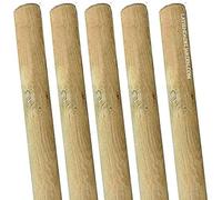 Suinga Lot de 5 Tuteur en Bois 200 cm, diamètre 10 cm, poteaux en Bois Ronds, Pics de Fixation, Tuteurs en Bois