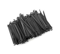 Suinga Lot de 50 Crampon de Fixation 4mm pour Ligne d'égouttement, tuyaux d'arrosage et tuyaux gouteurs, noir