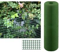 Suinga - Maille plastique carré 0,5 x 0,5 cm, vert 1 x 5 m, clôture artificiel pour terrasses, balcons ou jardins