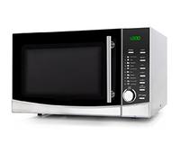 Suinga Micro-ondes 1000 W. Capacité 34 L. Grill 1300 W. Boîtier SILVER, poignée et façade INOX. 9 menus de cuisson automatique. Programme de décongélation.