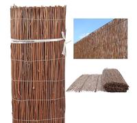 Suinga - Osier Naturel fougère 2 x 5 m, dissimulation 75% pour délimitation de votre jardin, marron