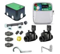 Suinga - Pack d'IRRIGATION AUTOMATIQUE Rain Bird 24V, 2 Zones d'Irrigation