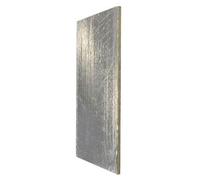 Suinga Plaque en laine de roche pour cheminée, 100 x 60 x 3 cm, isolation thermique ignifuge avec aluminium et classification A1